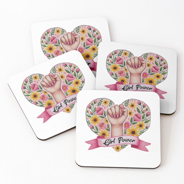 Item preview, Floral Girl Power Feminist Graphic designed and sold by Nemethadrian.