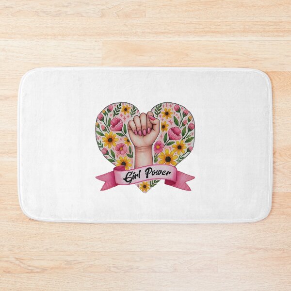 Item preview, Floral Girl Power Feminist Graphic designed and sold by Nemethadrian.