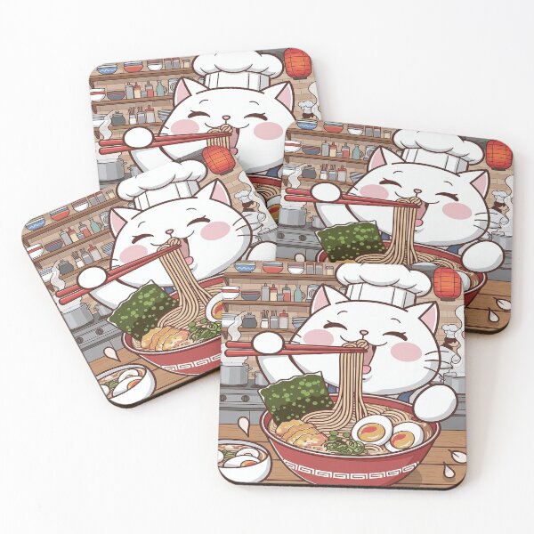 Item preview, Chef Cat Eating Ramen designed and sold by Bappy888.