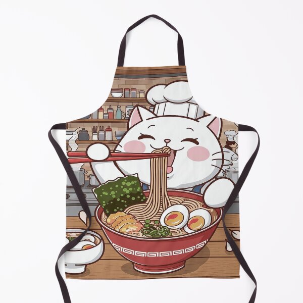 Item preview, Chef Cat Eating Ramen designed and sold by Bappy888.
