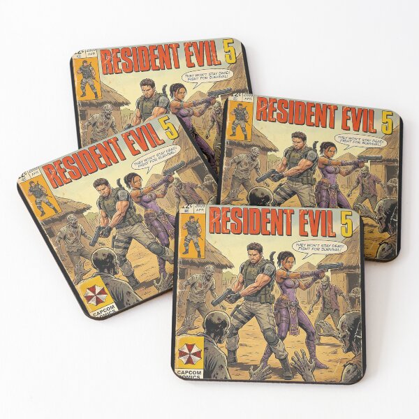 Item preview,  Resident Evil Chris  Sheva Classic Comic Retro Gaming Art designed and sold by BoutiqueOhLaLa.