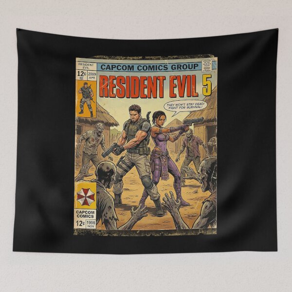 Item preview,  Resident Evil Chris  Sheva Classic Comic Retro Gaming Art designed and sold by BoutiqueOhLaLa.