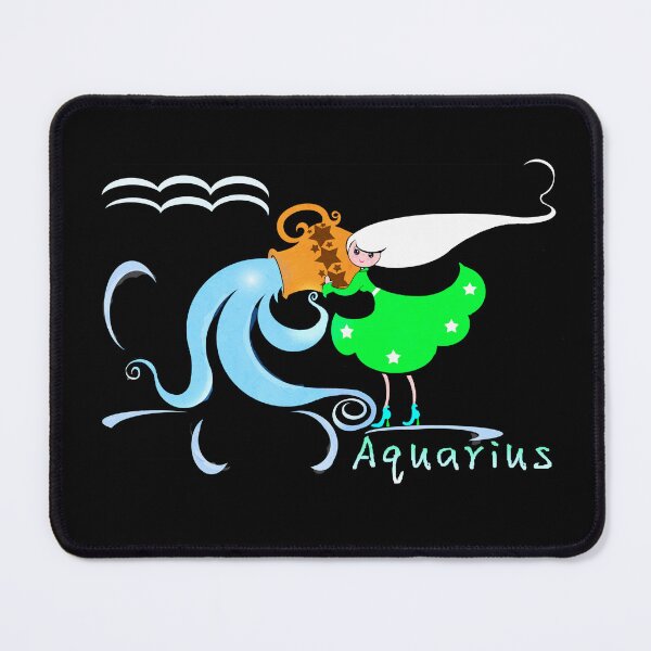 Item preview, Zodiac Wheel Astrological Sign -Aquarius designed and sold by Shirley cute art .
