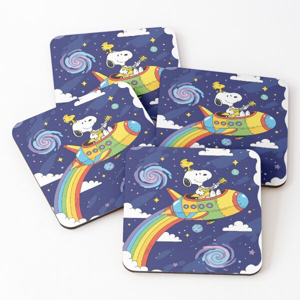 Item preview, Snoopy and Woodstock in Space Rocket designed and sold by Bensoncreatives.