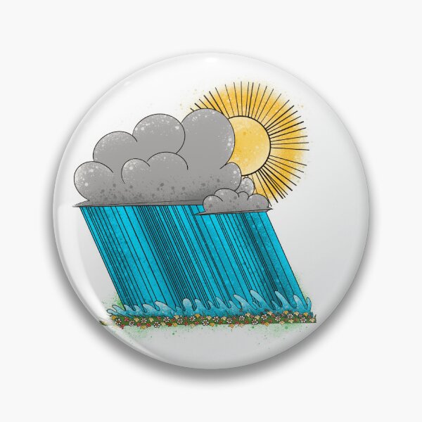 Item preview, Rain and Sunshine Illustration - Hope After Storm Art designed and sold by TheArtOfTreble.