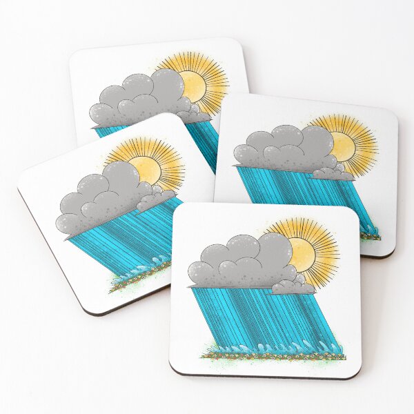 Item preview, Rain and Sunshine Illustration - Hope After Storm Art designed and sold by TheArtOfTreble.
