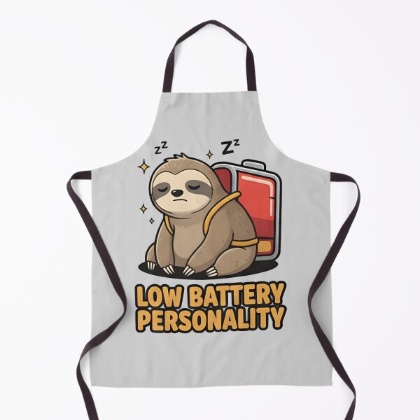 Item preview, Low Battery Burnt Out Sloth Sticker – Running on Empty Meme | Funny Exhausted Sloth Mental Health Anxiety  designed and sold by ZyxDes.