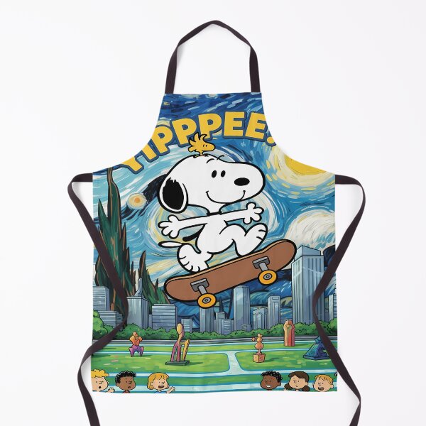Item preview, Snoopy Skateboard Yippee Van Gogh Style designed and sold by Bensoncreatives.