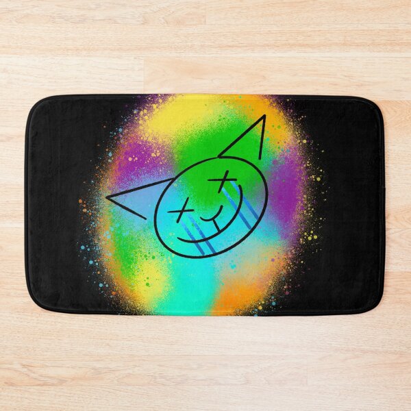 Item preview, Happy Cat Rainbow Splash - Psychedelic Kawaii Illustration designed and sold by TheArtOfTreble.