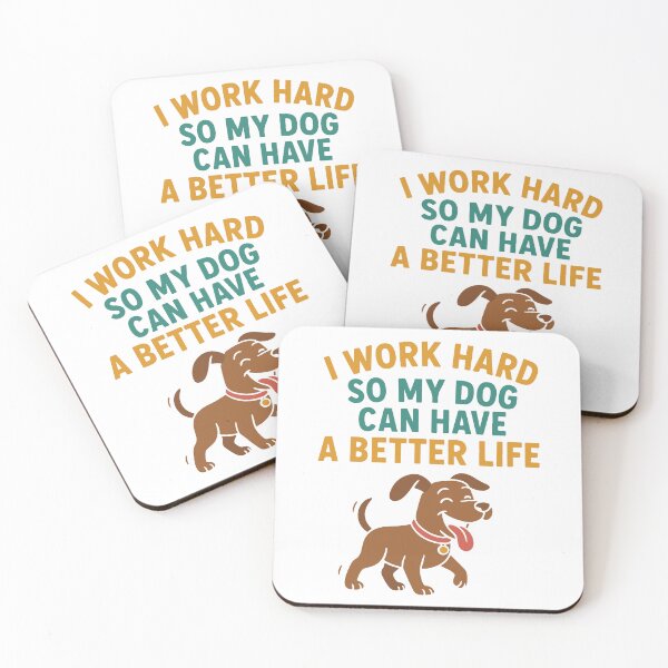 Artikelvorschau, Hundepapa – Ich arbeite hart, damit mein Hund ein besseres Leben hat – Lustiges Geschenkdesign für Hundeliebhaber entworfen und verkauft von EvolvCustoms.
