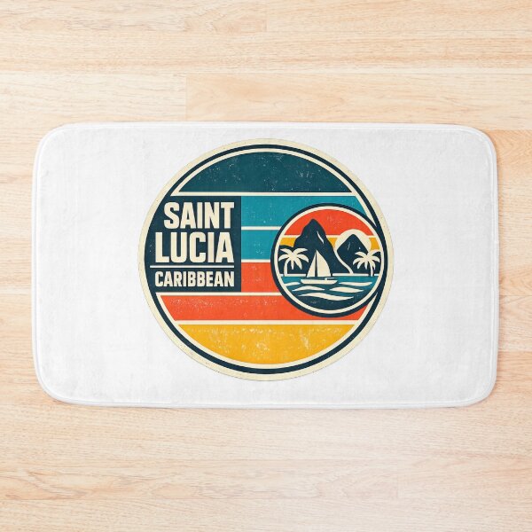 Item preview, Caribbean Island Retro St Lucia designed and sold by scicilysimonee.
