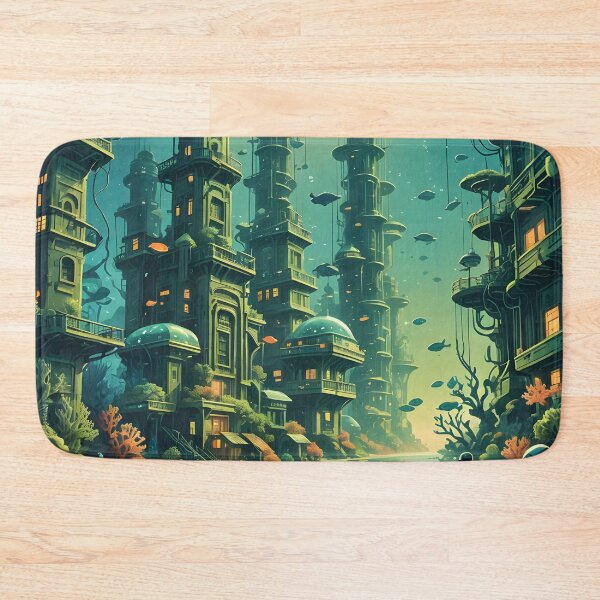 Item preview, Underwater City Bioshock Aesthetic Submerged Deep Sea Neighborhood  designed and sold by RelinCreates.