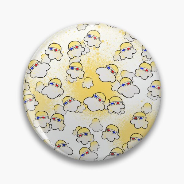 Item preview, 3D Popcorn Party Pattern - Retro Movie Snack Illustration designed and sold by TheArtOfTreble.
