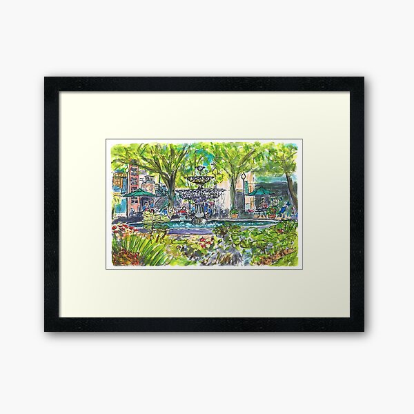 Hyde Park Village Framed Art Print
