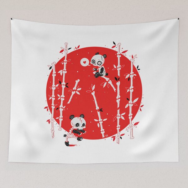 Item preview, Zombie Pandas Spooky Halloween Art designed and sold by hvwajkwe46.