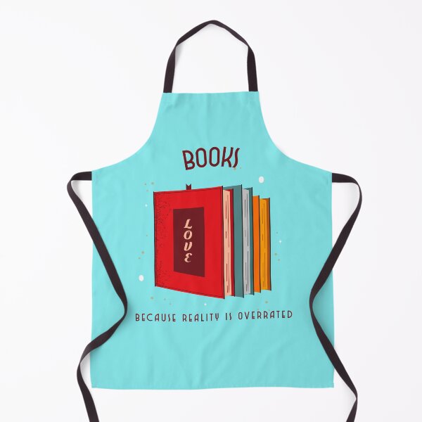 Item preview, Books Because Reality is Overrated Funny Bookworm designed and sold by Sachie's Studio.