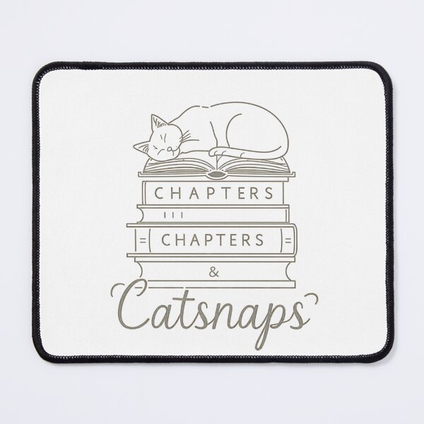 Item preview, Chapters & Catnaps Minimalist Cat Line Art – Book Lover Aesthetic Design designed and sold by trendplusco.
