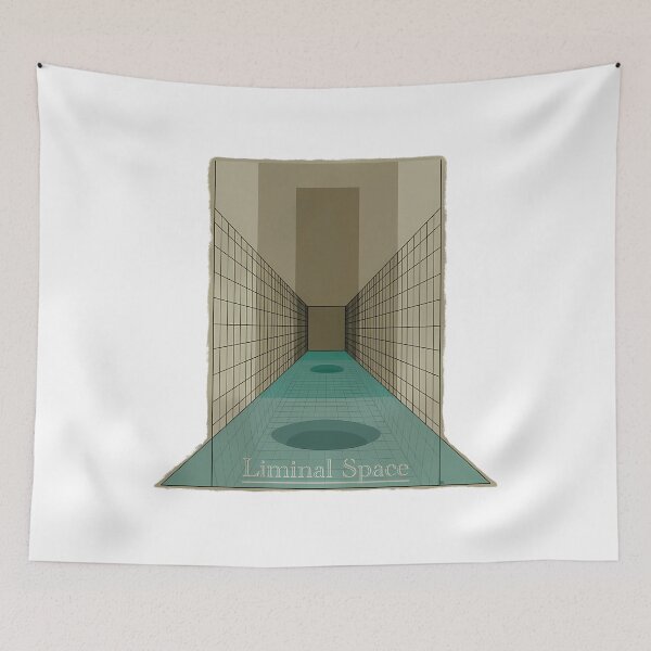 Item preview, Pool Corridor Liminal Space Poster designed and sold by hvwajkwe46.