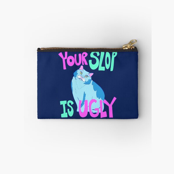 Item preview, Your Slop is Ugly - Anti AI - AI Protest Cat Art 2 designed and sold by crestfallenmermaid.