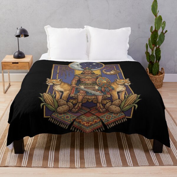 Item preview, Inca Warrior Protector under the Starry Moon designed and sold by HANANTI.
