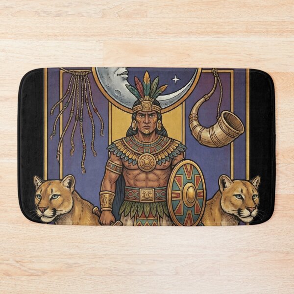 Item preview, Inca Warrior Protector under the Starry Moon designed and sold by HANANTI.