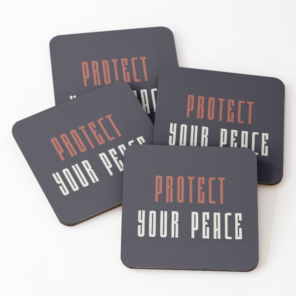 Item preview, Protect Your Peace - Minimalist Modern Mental Health Quote Art designed and sold by Miniature Store.