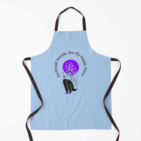 Item preview, Fictional Worlds Are My Happy Place Funny Bookworm designed and sold by Sachie's Studio.