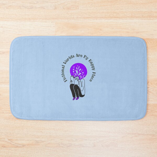 Item preview, Fictional Worlds Are My Happy Place Funny Bookworm designed and sold by Sachie's Studio.