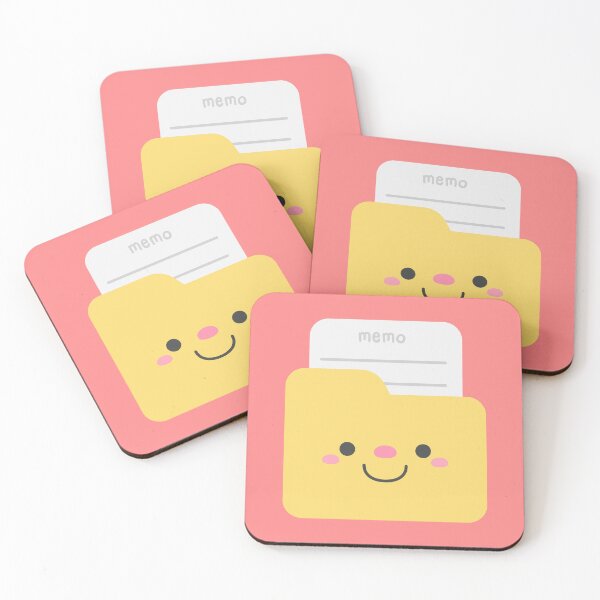 Item preview, Cute Office Folder Character with Memo Paper Note for Business Organization and School Supplies designed and sold by nuchz.