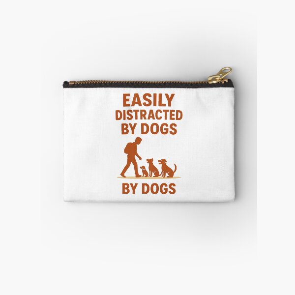Item preview, Dog Lover - Easily Distracted By Dogs – Funny Dog Lover Gift Design designed and sold by EvolvCustoms.