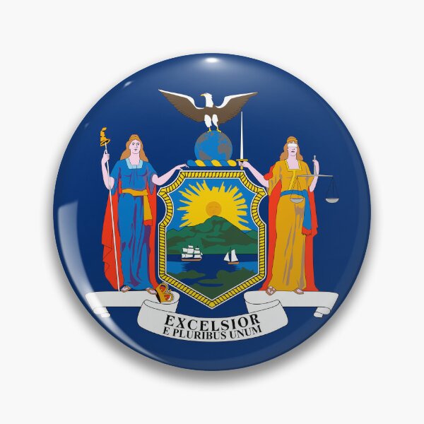 Item preview, New York State Flag - Empire State & Excelsior Pride Heritage designed and sold by NTGUILTY.