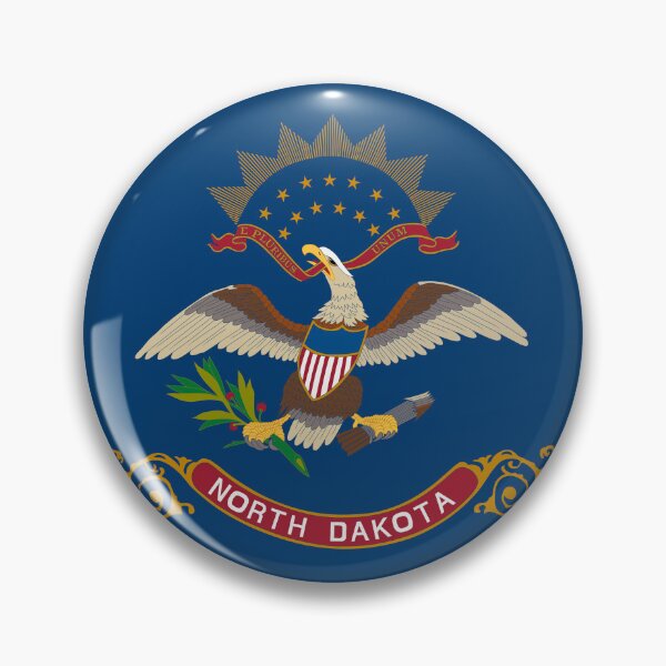 Item preview, North Dakota State Flag - Peace Garden State & Prairie Eagle Pride designed and sold by NTGUILTY.