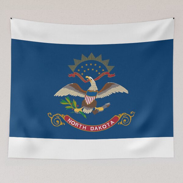 Item preview, North Dakota State Flag - Peace Garden State & Prairie Eagle Pride designed and sold by NTGUILTY.