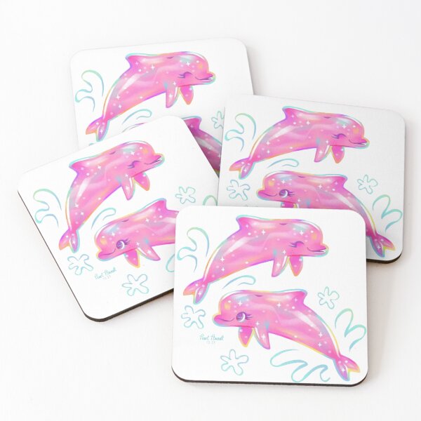 Item preview, Pink dolphins designed and sold by Stickr.wld.