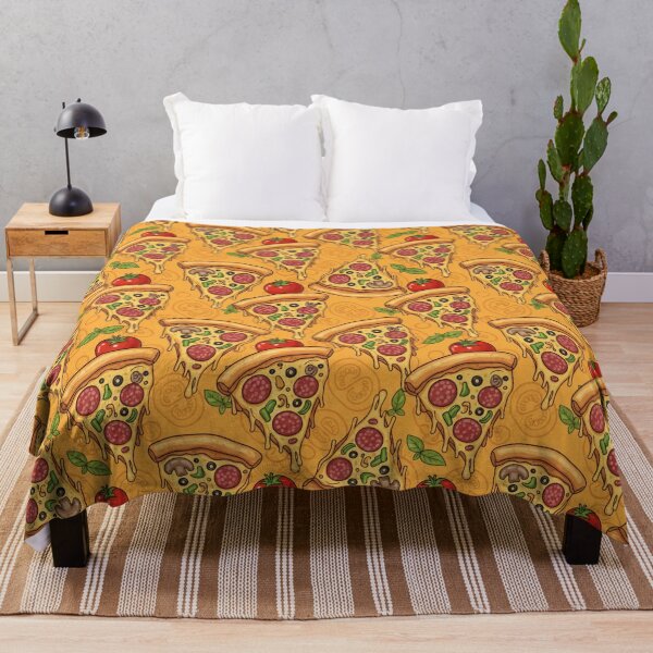 Item preview, Bold Pizza Slice Food Pattern designed and sold by Fabricbella.