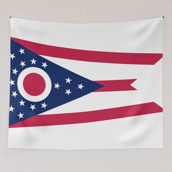 Item preview, Ohio State Flag - Buckeye Pride & Unique Burgee Heritage designed and sold by NTGUILTY.