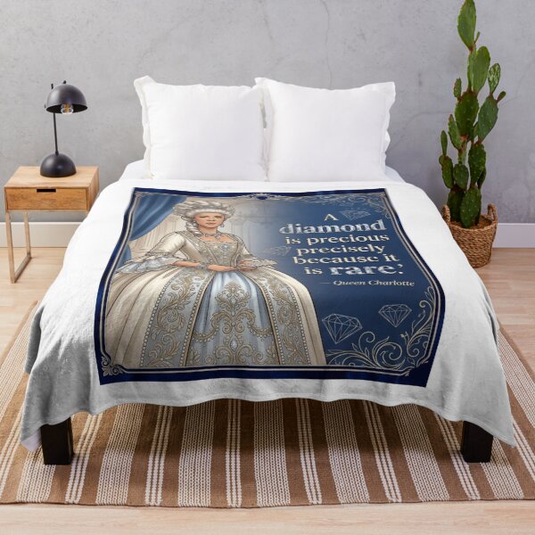 Item preview, A Diamond Is Rare – Queen Charlotte Regal Bridgerton Quote designed and sold by Fandom Universe.