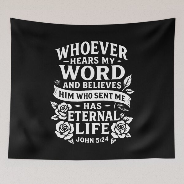 Item preview, John 5:24 Eternal Life designed and sold by plushism.