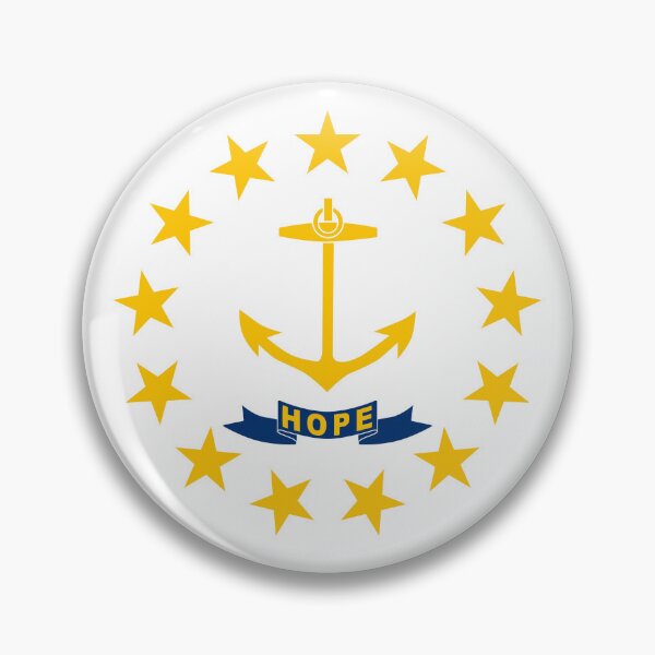 Item preview, Rhode Island State Flag - Ocean State & Golden Anchor Hope Pride designed and sold by NTGUILTY.