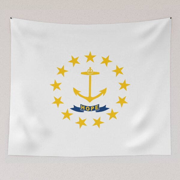 Item preview, Rhode Island State Flag - Ocean State & Golden Anchor Hope Pride designed and sold by NTGUILTY.