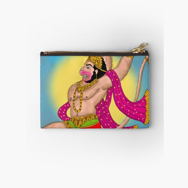 Item preview, Hanuman Divine Power Illustration – Sacred Hindu Art Design designed and sold by Harshit_Digital_Arts.