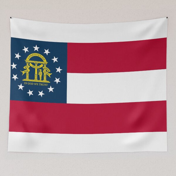 Item preview, Georgia State Flag - Peach State & Wisdom, Justice, Moderation Pride designed and sold by NTGUILTY.