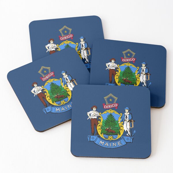 Item preview, Maine State Flag - Pine Tree State & Dirigo Heritage Pride designed and sold by NTGUILTY.