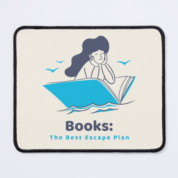 Item preview, Books: The Best Escape Plan Funny Bookworm designed and sold by Sachie's Studio.