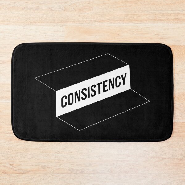 Item preview, Consistency Staircase Isometric Typography Success Motivation Art designed and sold by Miniature Store.