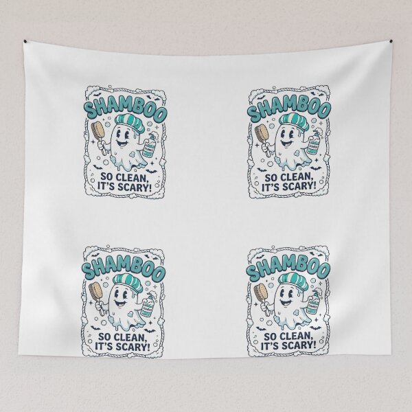 Item preview, Vintage Retro Ghost Shamboo Pun Digital Illustration Art designed and sold by flidesign .