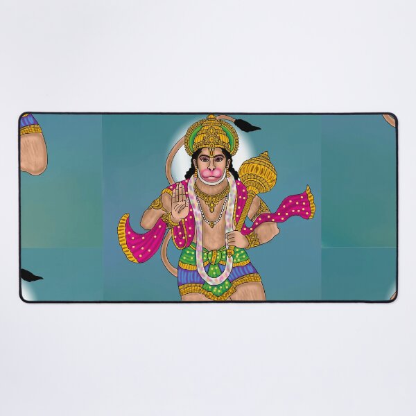 Item preview, Hanuman Spiritual Guardian Art – Powerful Hindu Illustration designed and sold by Harshit_Digital_Arts.