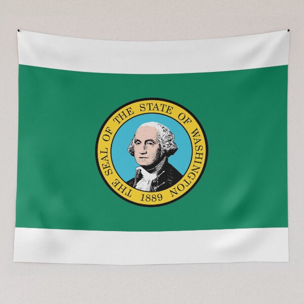 Item preview, Washington State Flag - Evergreen State & George Washington Pride designed and sold by NTGUILTY.