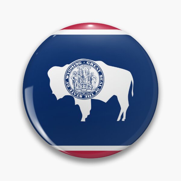 Item preview, Wyoming State Flag - Equality State & American Bison Pride designed and sold by NTGUILTY.