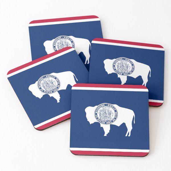 Item preview, Wyoming State Flag - Equality State & American Bison Pride designed and sold by NTGUILTY.